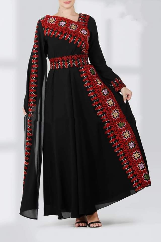 Jordanian Palestinian Dress Abaya THOBE / KAFTAN (Embroidered)