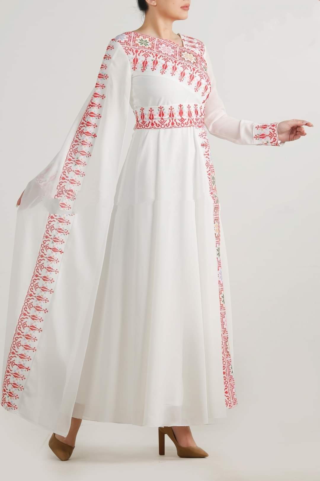 Jordanian Palestinian Dress Abaya THOBE / KAFTAN (Embroidered)