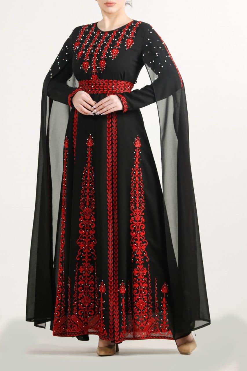 Jordanian Palestinian Dress Abaya THOBE / KAFTAN (Embroidered)