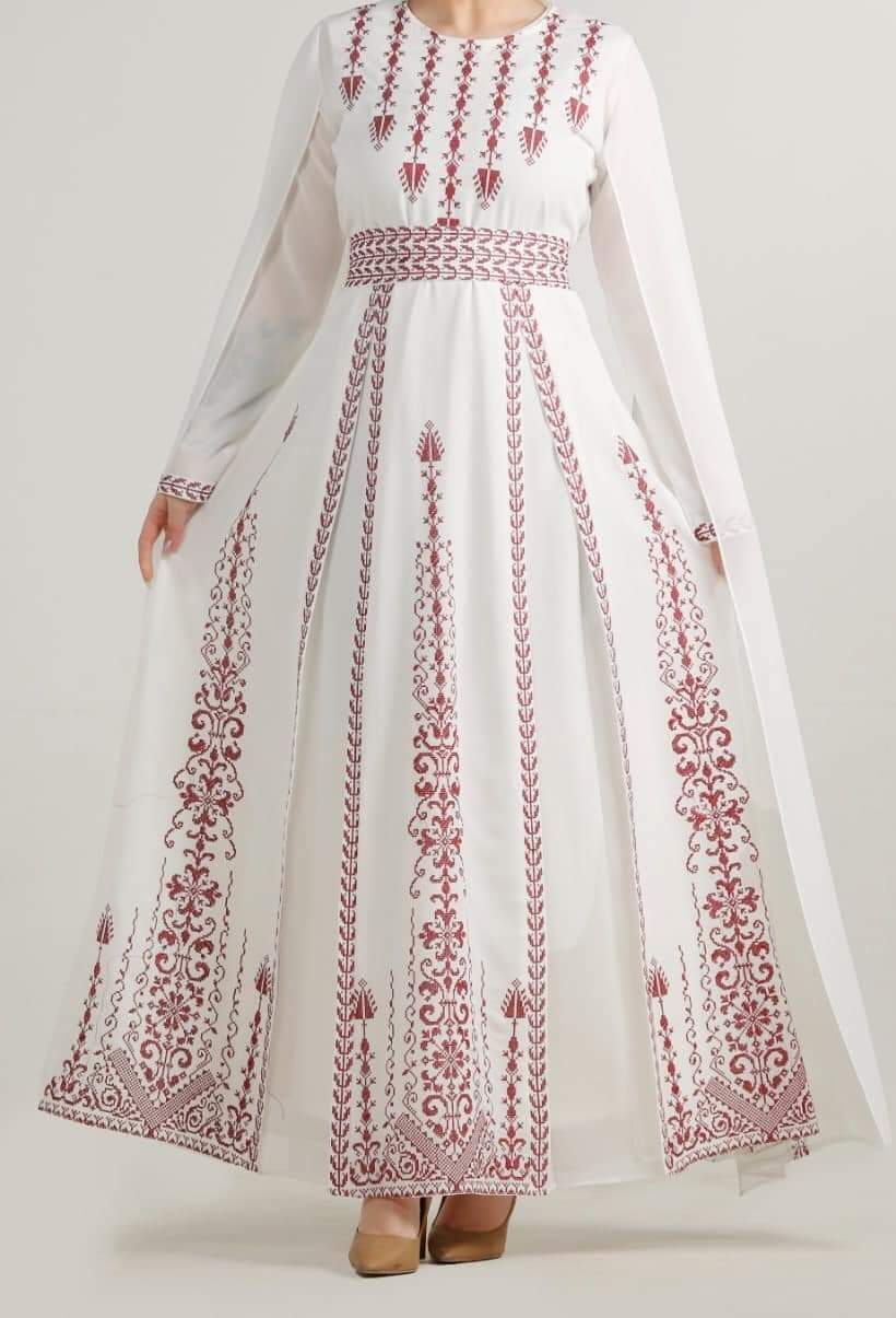 Jordanian Palestinian Dress Abaya THOBE / KAFTAN (Embroidered)