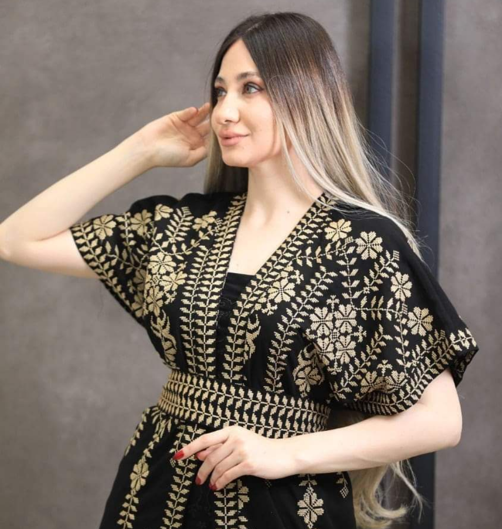 Jordanian Palestinian Dress Abaya THOBE / KAFTAN (Embroidered)