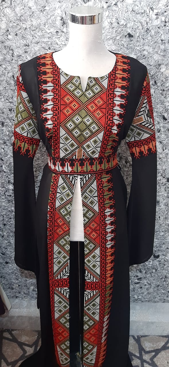 Jordanian Palestinian Dress Abaya THOBE / KAFTAN (Embroidered)