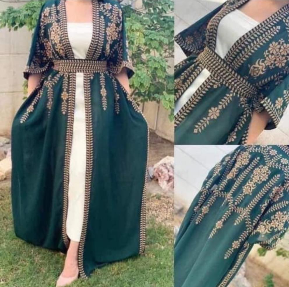 Jordanian Palestinian Dress Abaya THOBE / KAFTAN (Embroidered)
