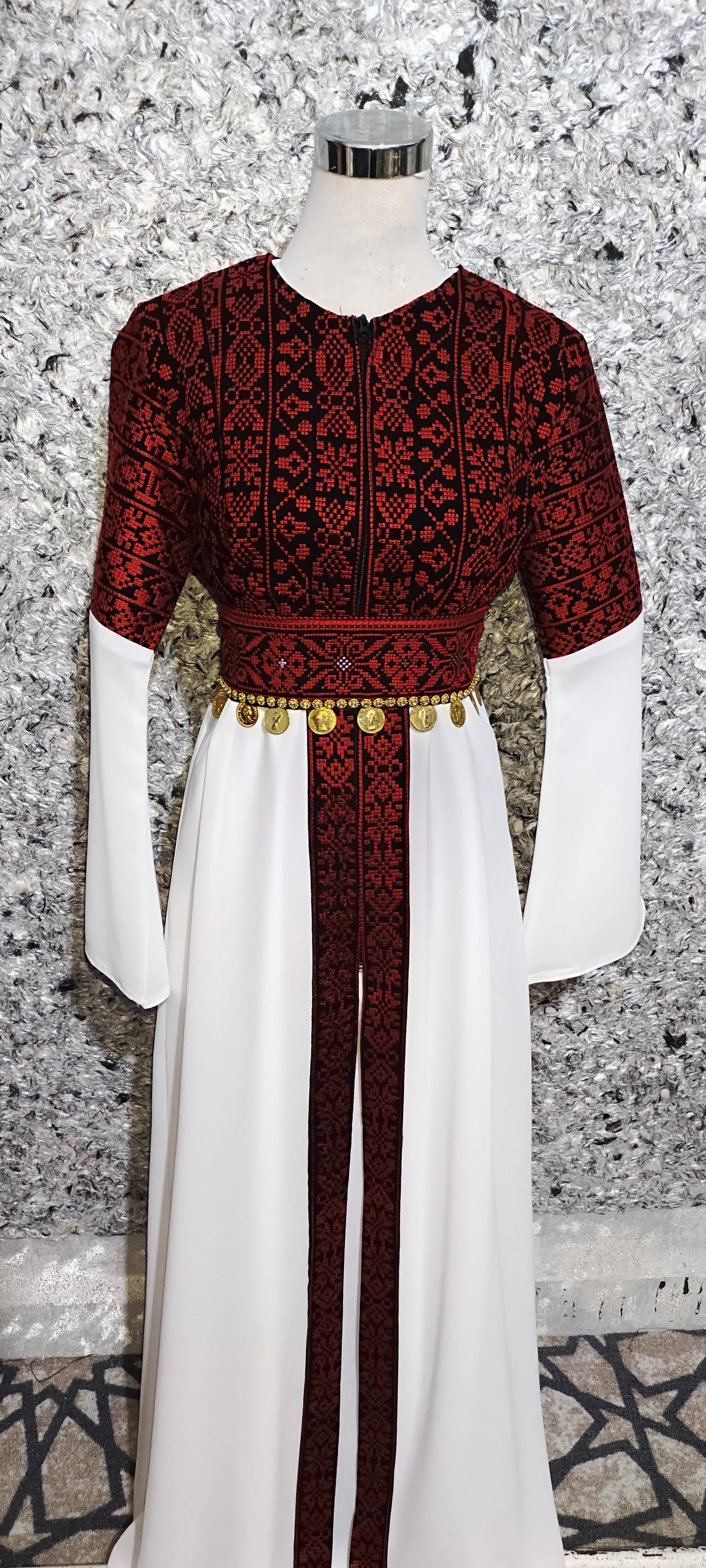 Jordanian Palestinian Dress Abaya THOBE / KAFTAN (Embroidered)
