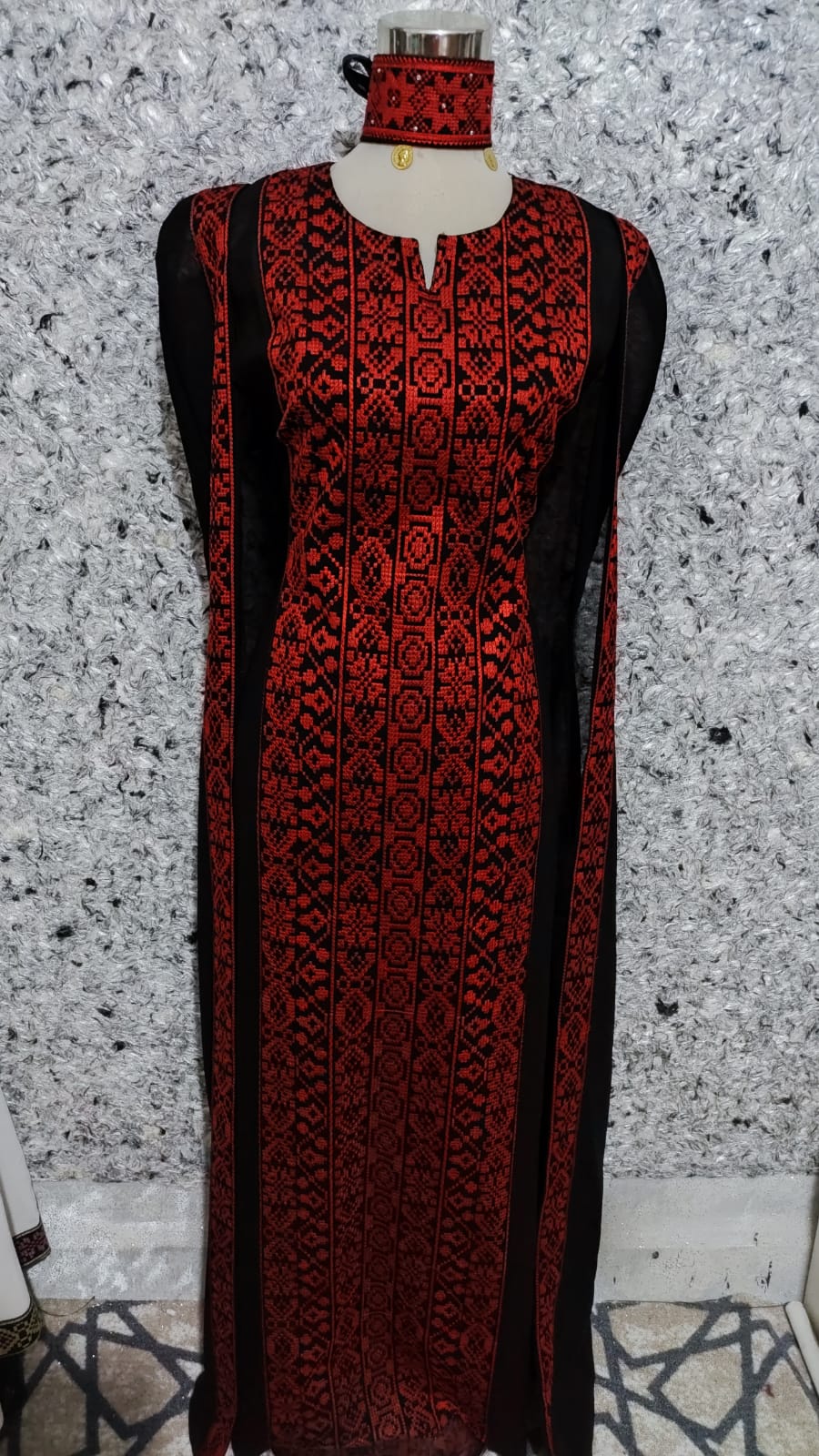 Jordanian Palestinian Dress Abaya THOBE / KAFTAN (Embroidered)