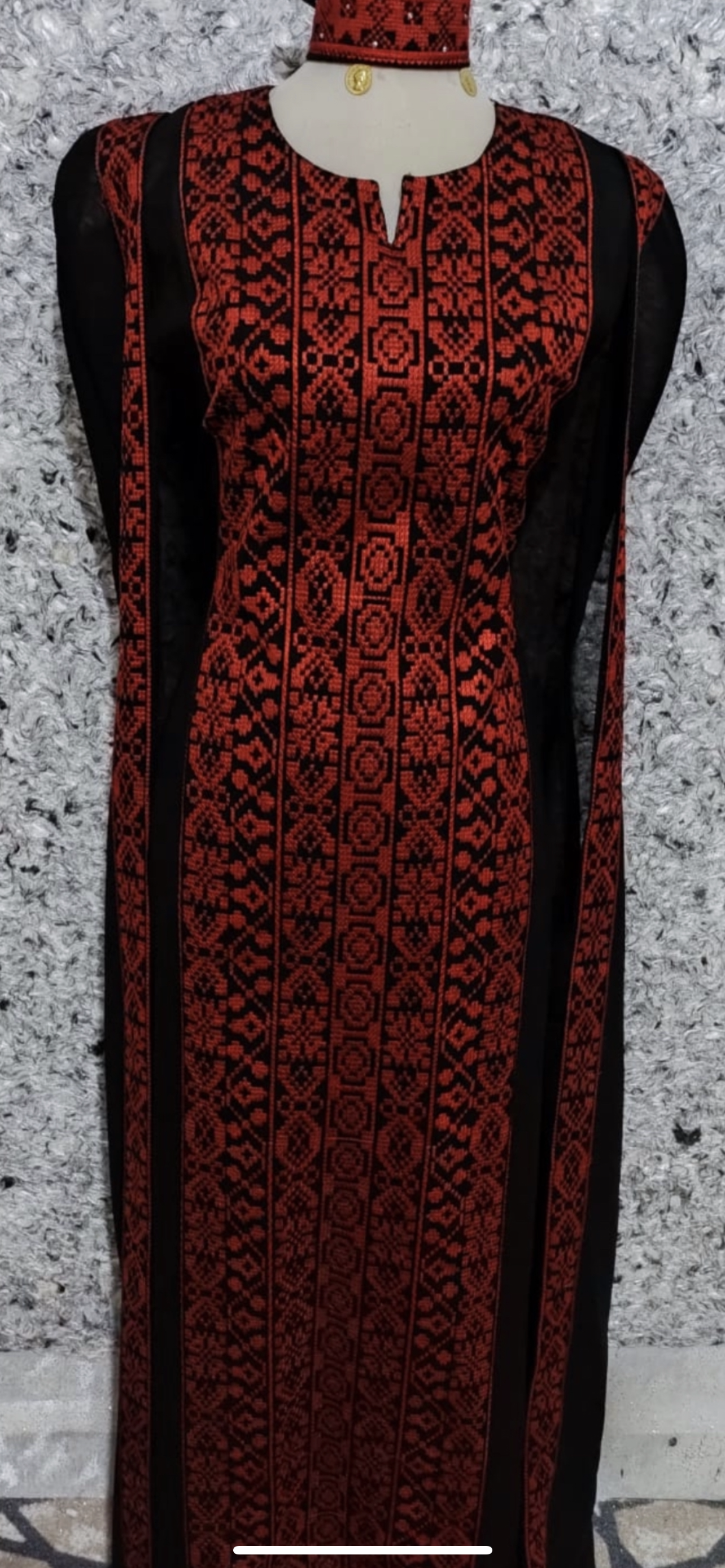 Jordanian Palestinian Dress Abaya THOBE / KAFTAN (Embroidered)