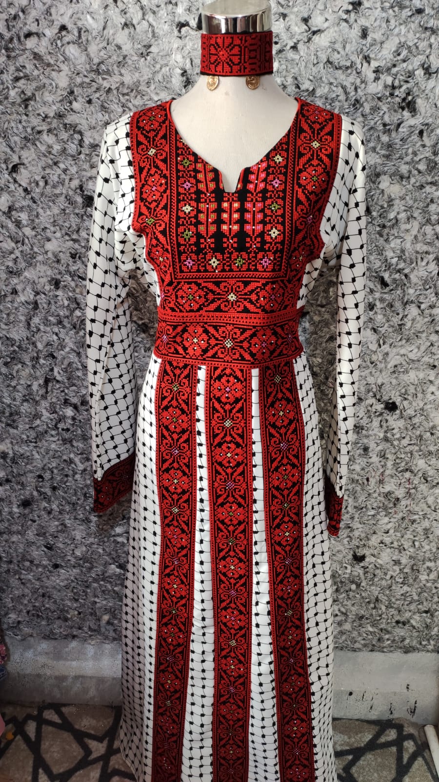 Jordanian Palestinian Dress Abaya THOBE / KAFTAN (Embroidered)