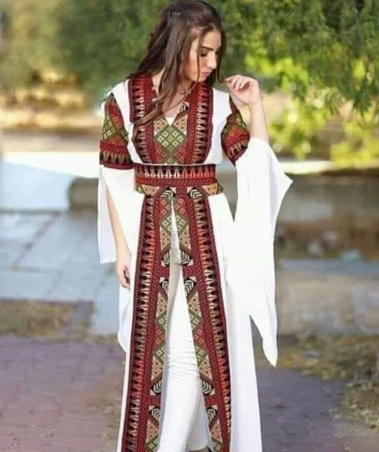 Jordanian Palestinian Dress Abaya THOBE / KAFTAN (Embroidered)