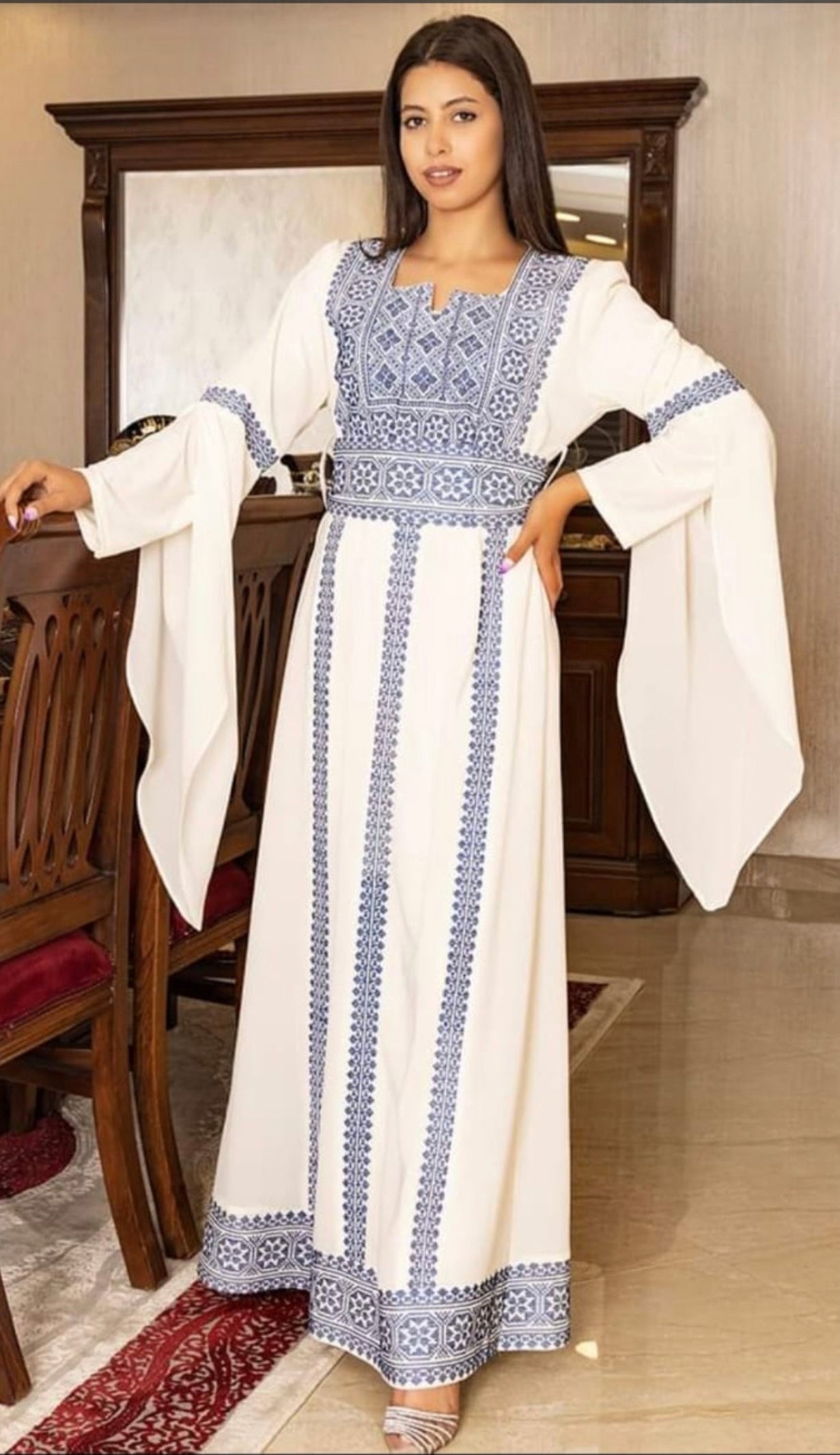 Jordanian Palestinian Dress Abaya THOBE / KAFTAN (Embroidered)