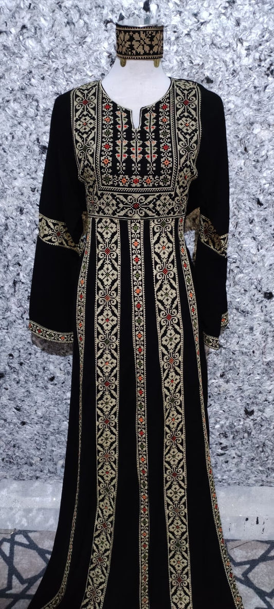 Jordanian Palestinian Dress Abaya THOBE / KAFTAN (Embroidered)